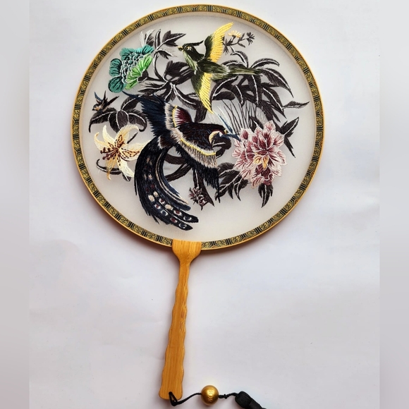Dior Embroidered Round Fan - Picture 3 of 4